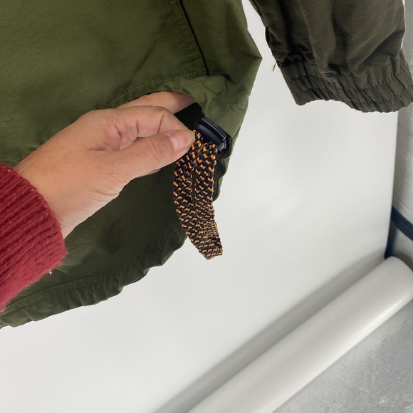 Modern Amusement Mens Green Long Sleeve Hooded Windbreaker Jacket pullover - Picture 5 of 11